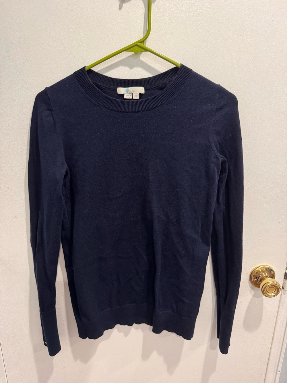 Women’s Boden Navy Crewneck Knit Sweater